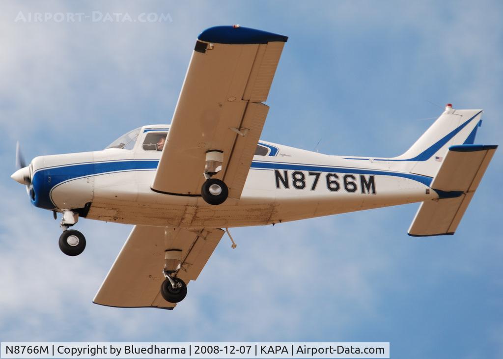 N8766M, 1963 Beech A23 C/N M-582, On final approach to 17L.