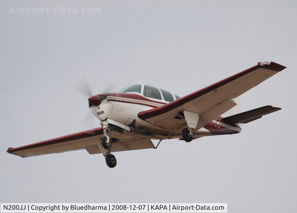 N200JJ, 1966 Beech 35-C33A Debonair C/N CE-112, On final approach to 17L.