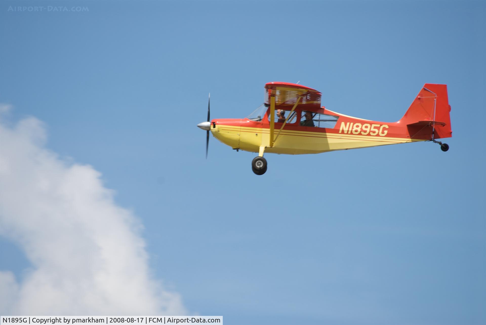 N1895G, 1968 Champion 7ECA Citabria C/N 617, A flyby at Flying Cloud Field in Eden Prairie during the Air Expo 2008
