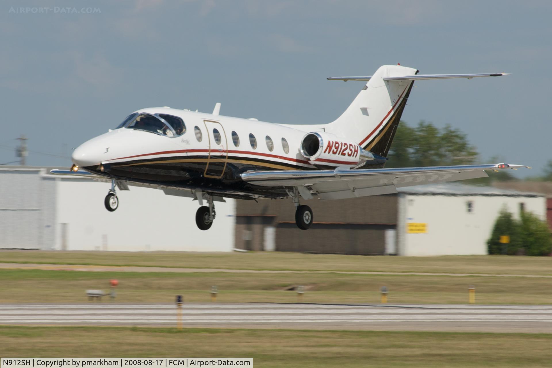 N912SH, 1996 Raytheon Aircraft Company 400A C/N RK-128, On final at KFCM during the Air Expo 2008