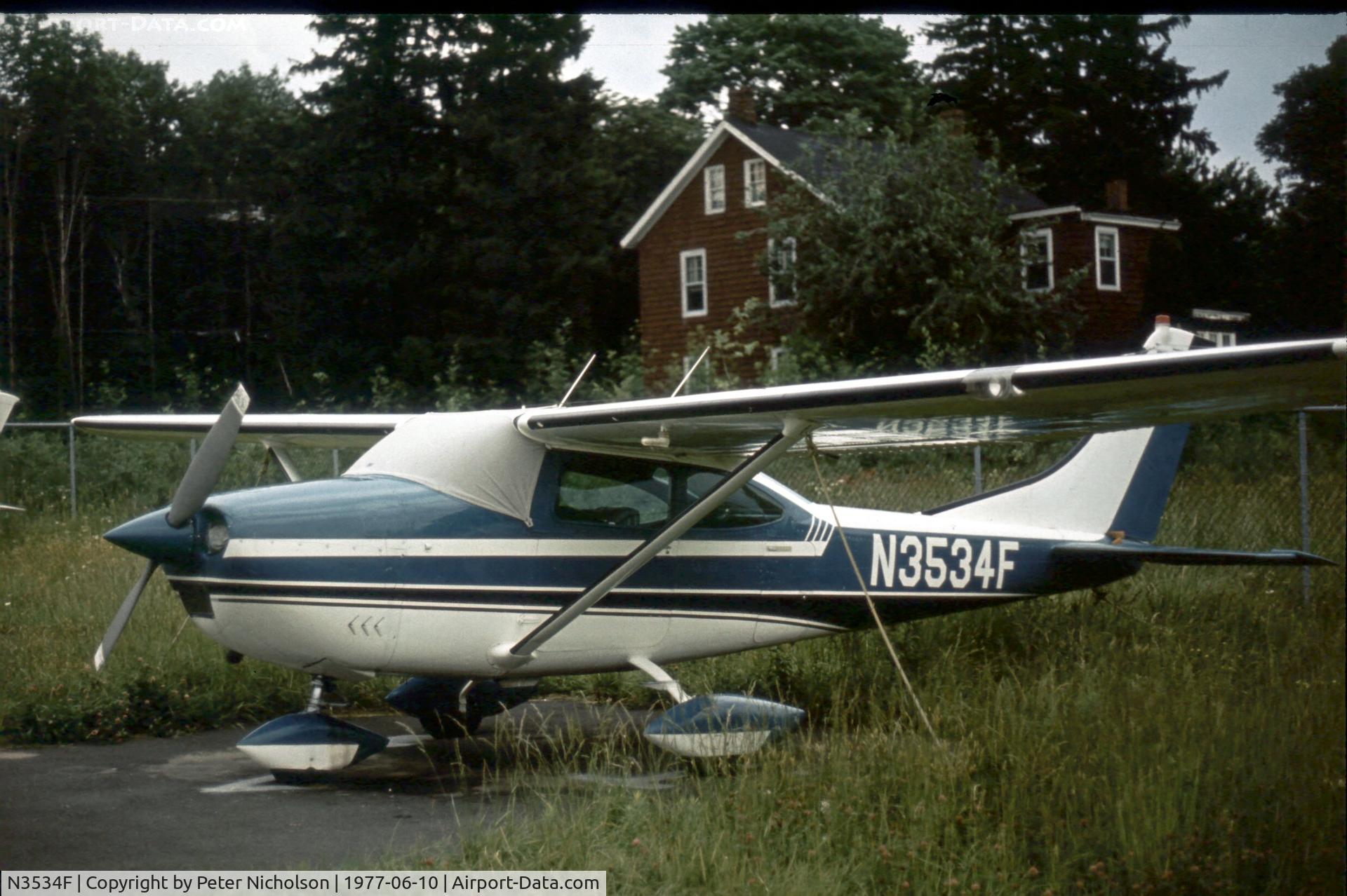 N3534F, 1966 Cessna 182J Skylane C/N 18257534, This is how this Skylane looked in 1977.