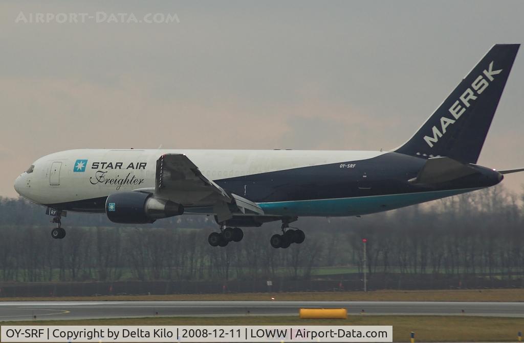 OY-SRF, 1986 Boeing 767-219 C/N 23327, STAR AIR  Boeing 767-219F(ER)short finale rwy11