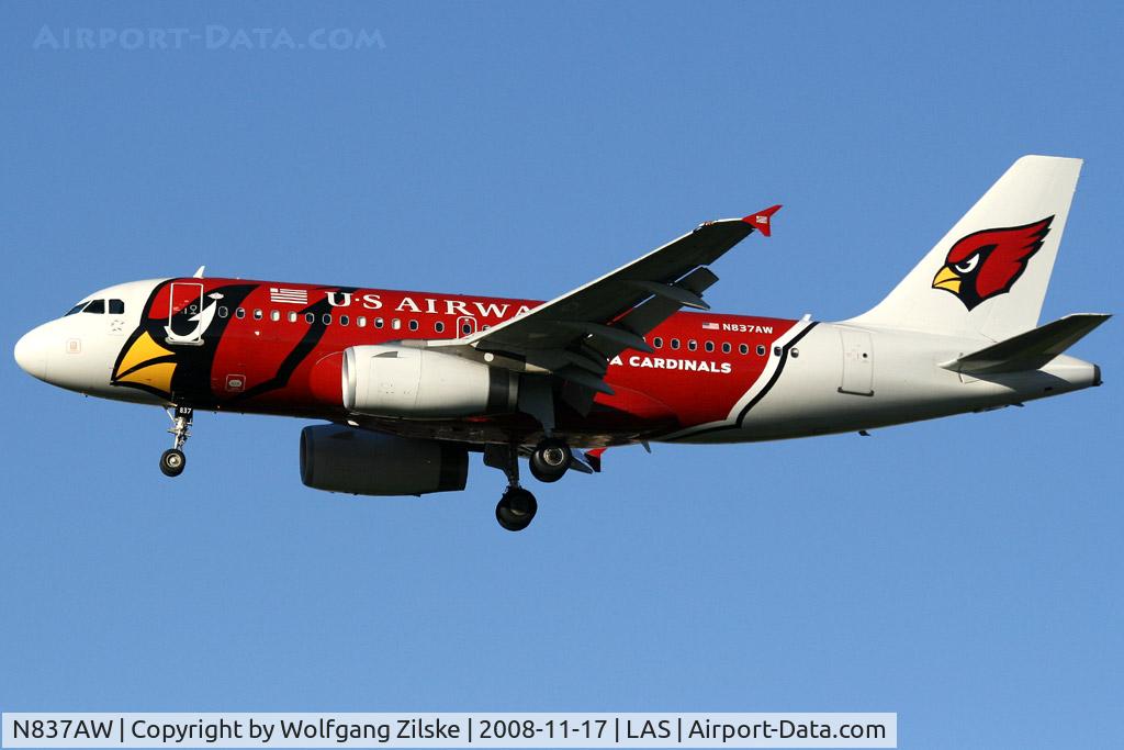 N837AW, 2005 Airbus A319-132 C/N 2595, visitor