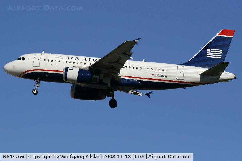 N814AW, 2000 Airbus A319-132 C/N 1281, 2008-11-18