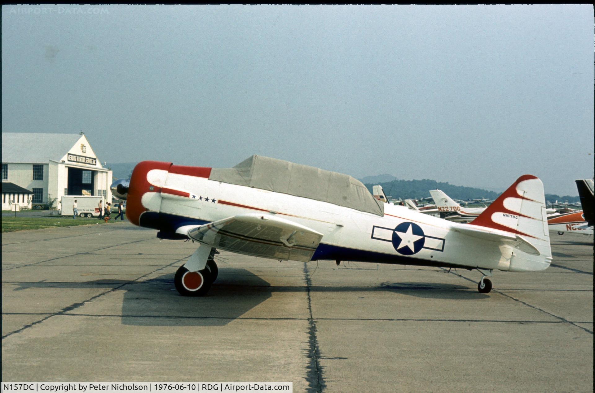 N157DC, 1949 North American T-6G Texan C/N 168-245, This aircraft was at the 1976 Reading Airshow so good to know it is still active.