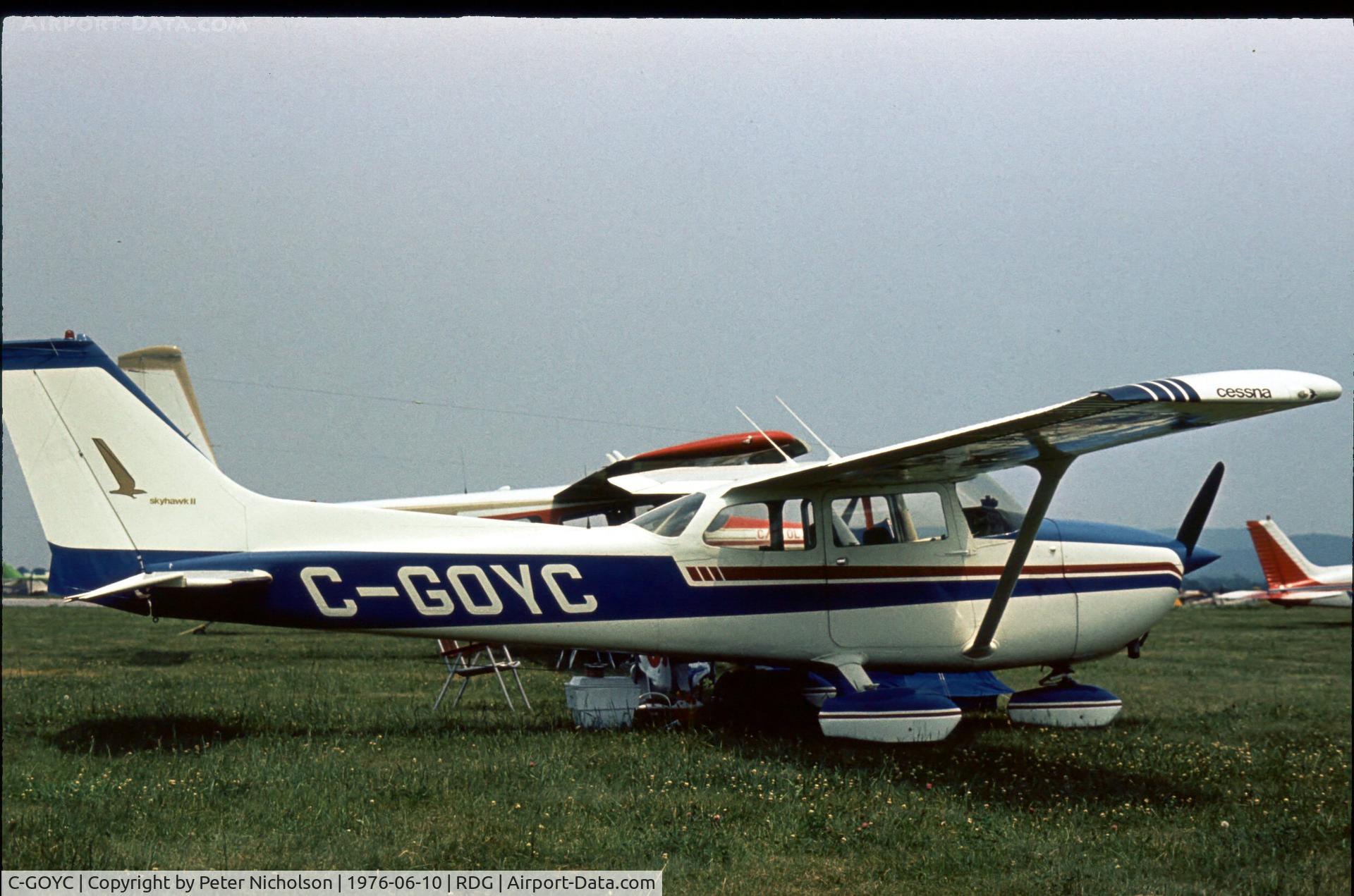 C-GOYC, 1974 Cessna 172M C/N 17264033, This Skyhawk II visited the Reading Airshow, Pennslyvania in 1976.