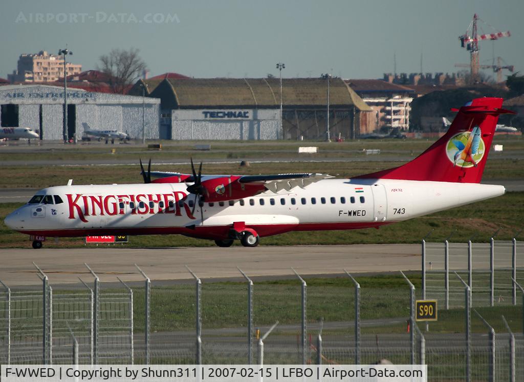 F-WWED, 2007 ATR 72-212A C/N 743, C/n 0743 - To be VT-KAG