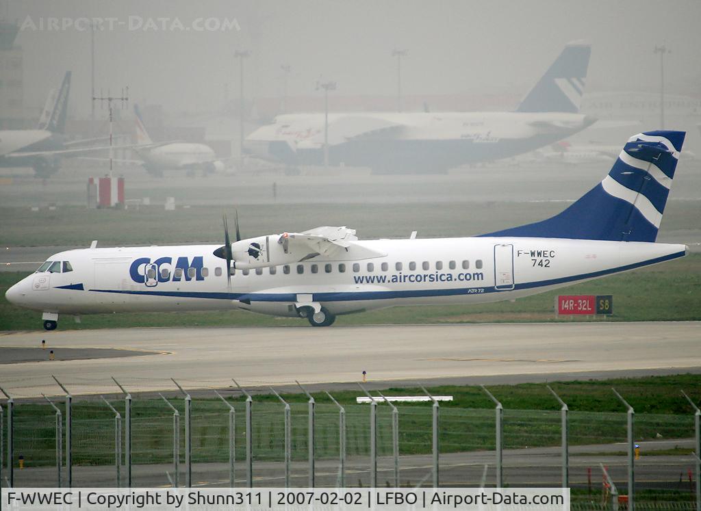 F-WWEC, 2007 ATR 72-500 C/N 742, C/n 742 - To be F-GRPY