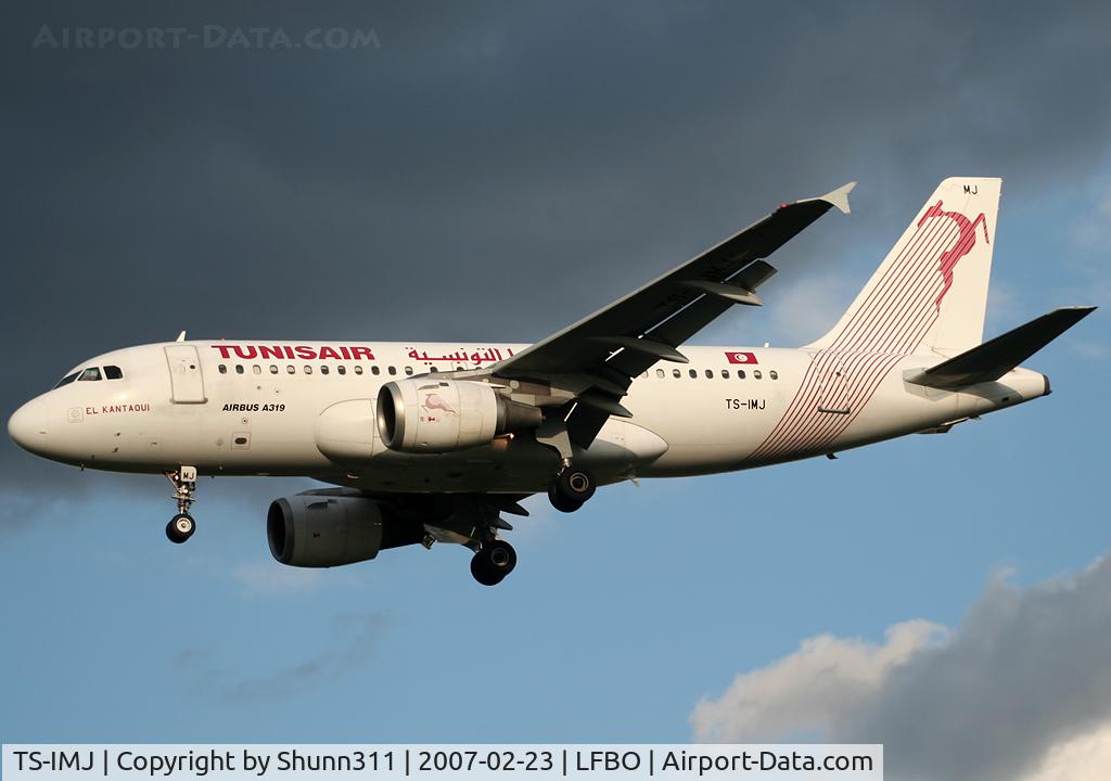 TS-IMJ, 1998 Airbus A319-114 C/N 869, Landing rwy 32L