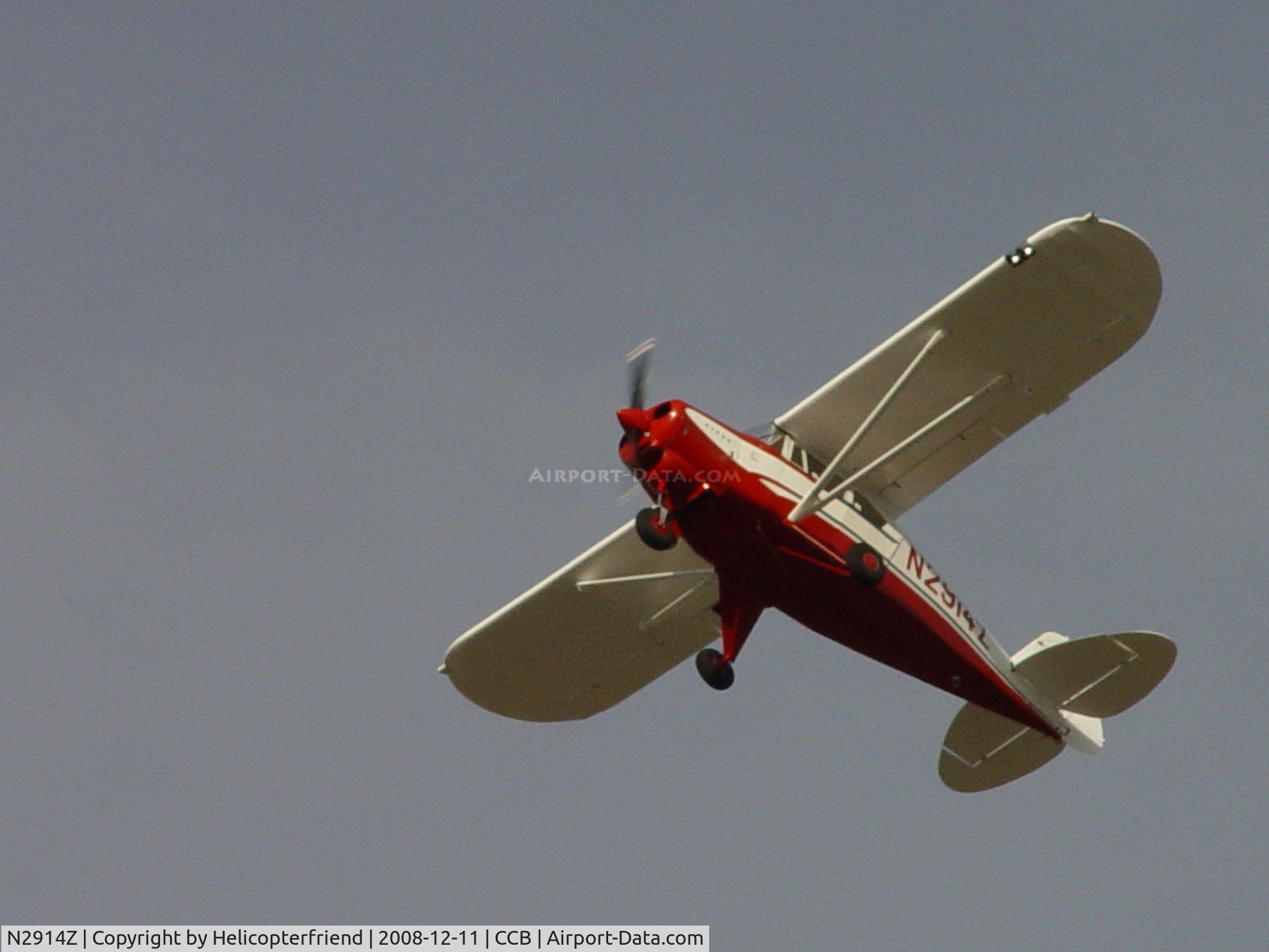 N2914Z, 1959 Piper PA-22-160 Tri Pacer C/N 22-6884, Passing overhead