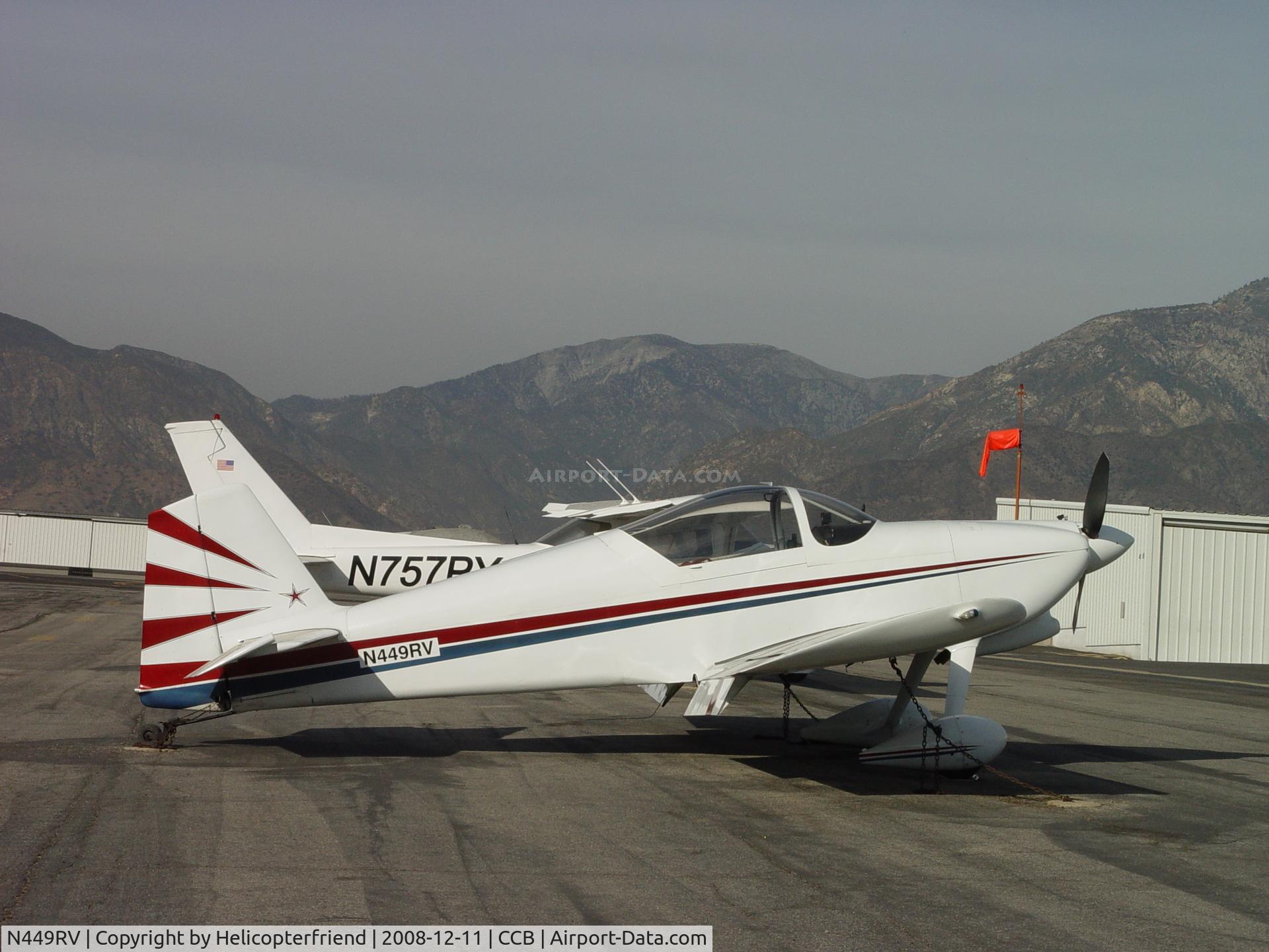 N449RV, 1998 Vans RV-6 C/N 20449, Parked at Cable