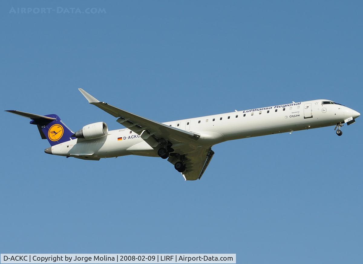 D-ACKC, 2006 Bombardier CRJ-900LR (CL-600-2D24) C/N 15078, On final to RWY 16L.