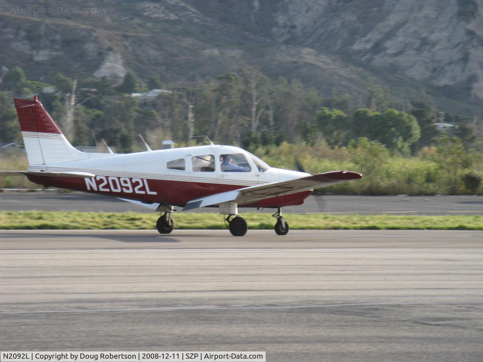 N2092L, 1978 Piper PA-28-161 Warrior II C/N 28-7916241, 1978 Piper PA-28-161 WARRIOR II, Lycoming O-320-D3G 160 Hp, landing roll Rwy 22