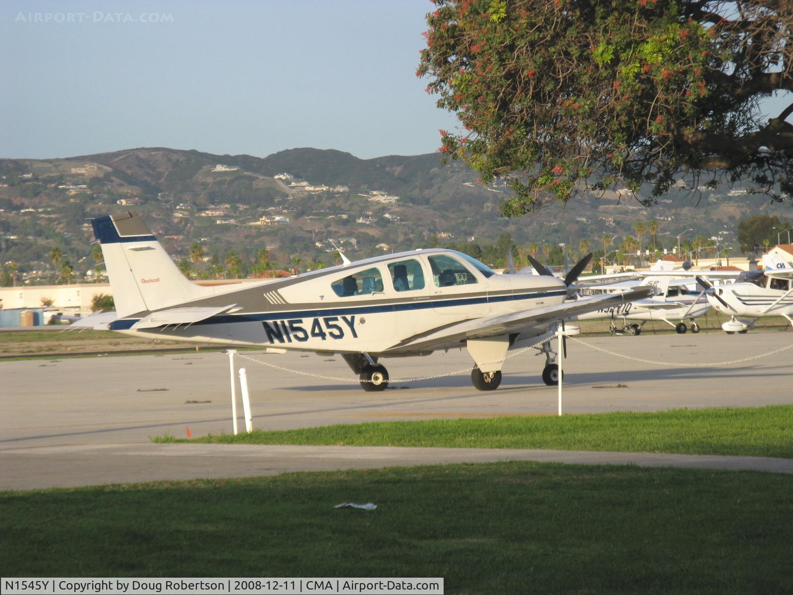 N1545Y, 1989 Beech F33A Bonanza C/N CE-1313, 1989 Beech F33A BONANZA, Continental IO-520-B 285 Hp, long cabin model