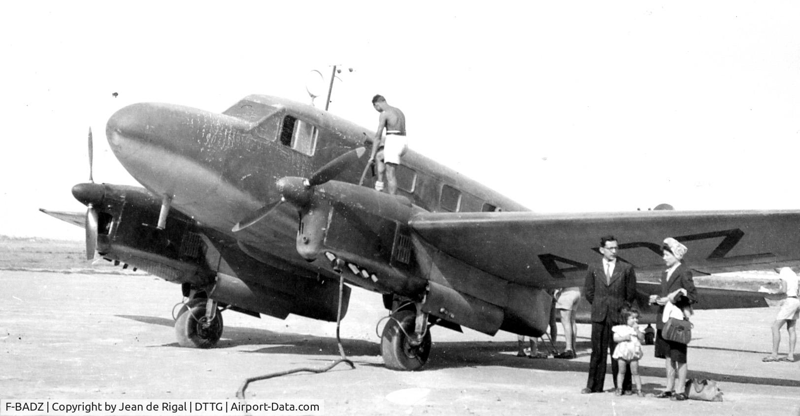 F-BADZ, Caudron C.445 Goéland C/N 8671-116, Gabès (Tunisie) vol vers Djerba - juin 1946