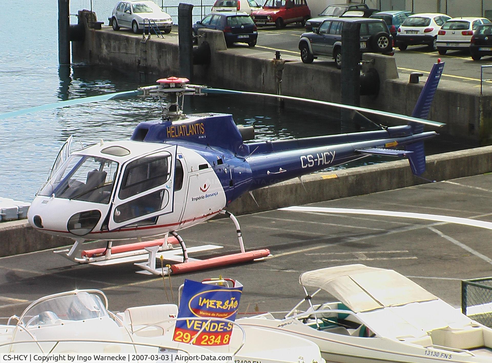 CS-HCY, 1983 Aerospatiale AS-350B Ecureuil C/N 1730, Aerospatiale AS.350B Ecureuil at Funchal Harbour Helipad, Madeira