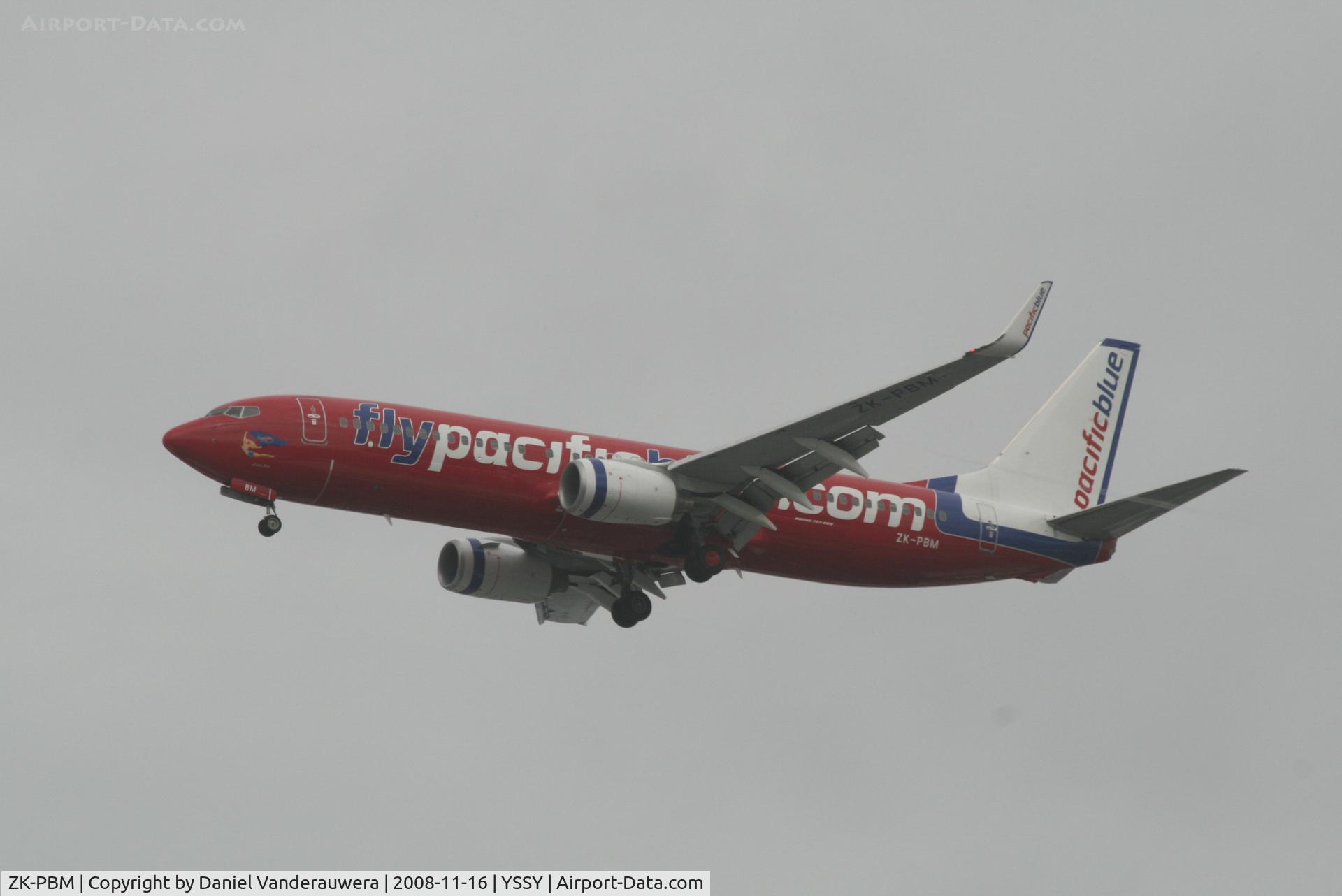 ZK-PBM, 2008 Boeing 737-8FE C/N 36601, Arriving to rwy 16L