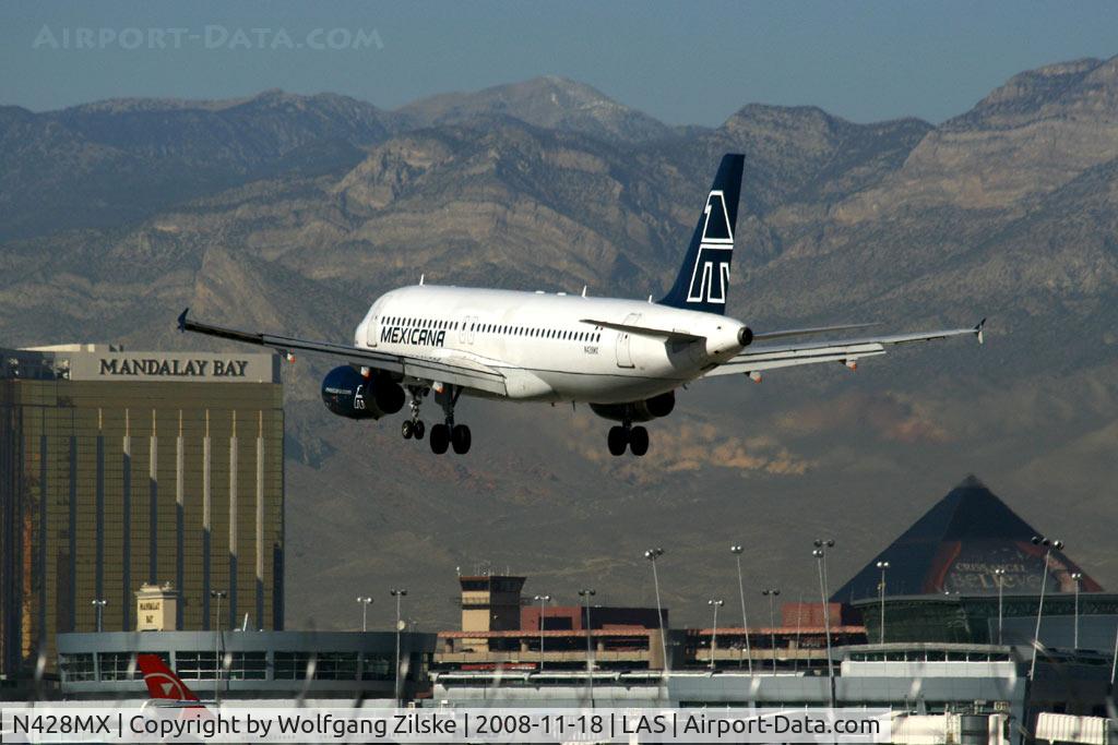 N428MX, Airbus A320-231 C/N 428, Going to Las Vegas