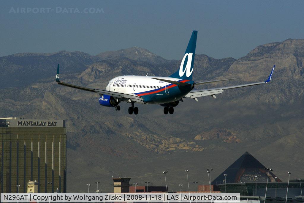 N296AT, 2006 Boeing 737-7BD C/N 34861, Going to Las Vegas