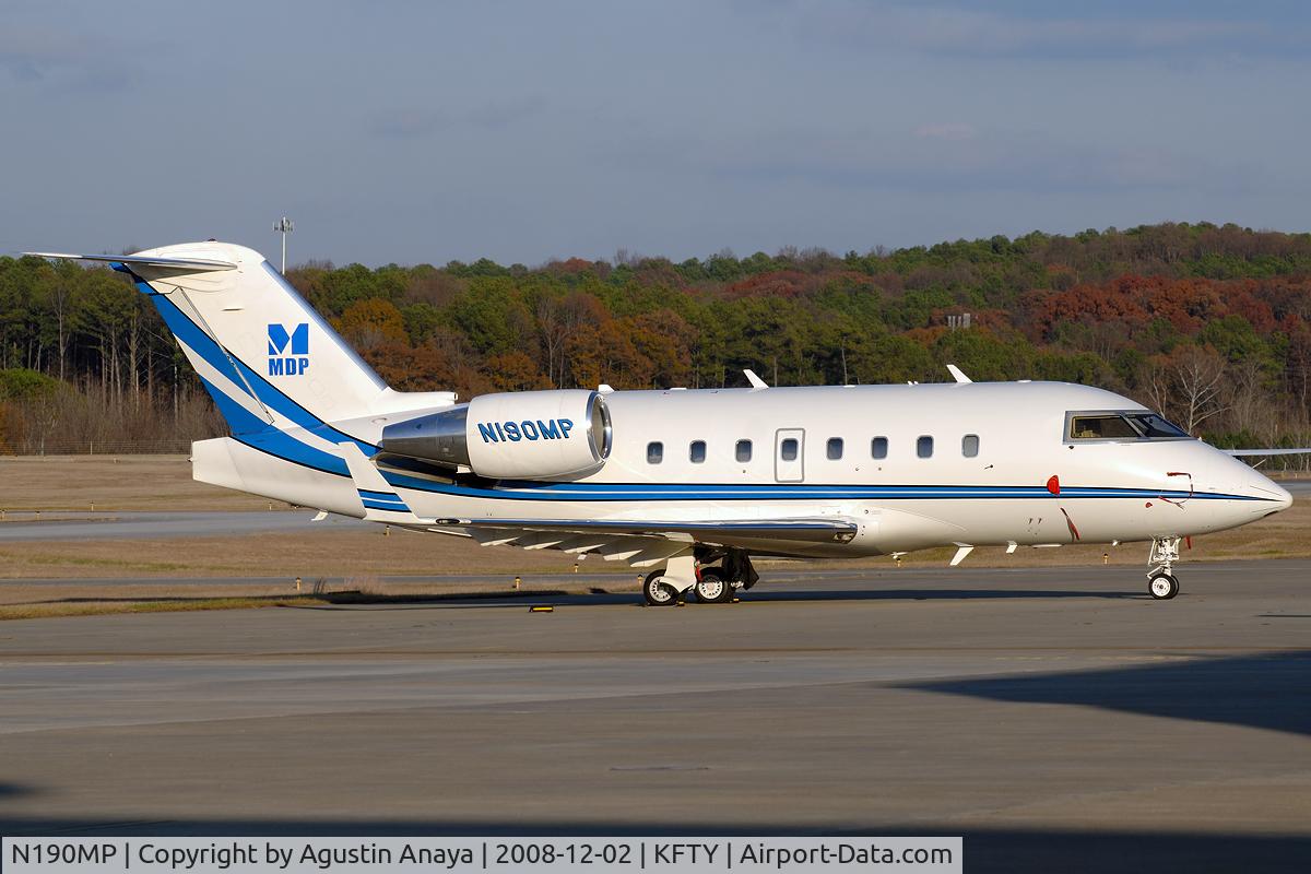 N190MP, 1994 Canadair Challenger 601-3R (CL-600-2B16) C/N 5161, Parked at the FTY ramp.