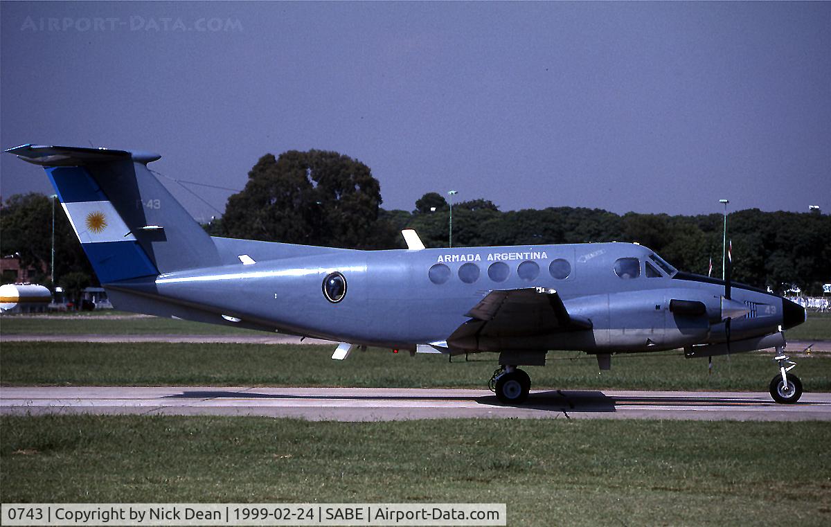 0743, 1979 Beechcraft 200 King Air C/N BB-460, SABE (Reg should read 4-G-43/0743 but it is too long for the add aircraft info reg section)