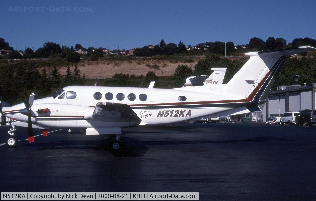 N512KA, Beech 200 C/N BB-512, KBFI