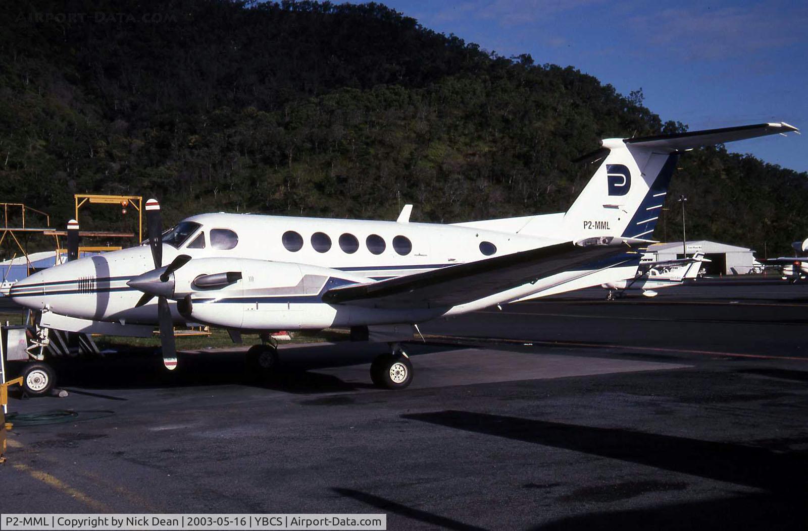 P2-MML, 1980 Beechcraft 200 King Air C/N BB-579, YBCS (Currently registered VH-VCB)