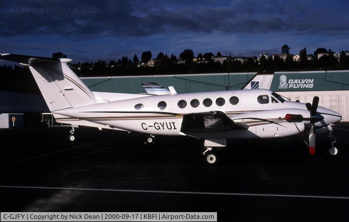 C-GJFY, 1981 Beech 200 Super King Air C/N BB-812, KBFI (C-GYUI prior to becoming C-GJFY)