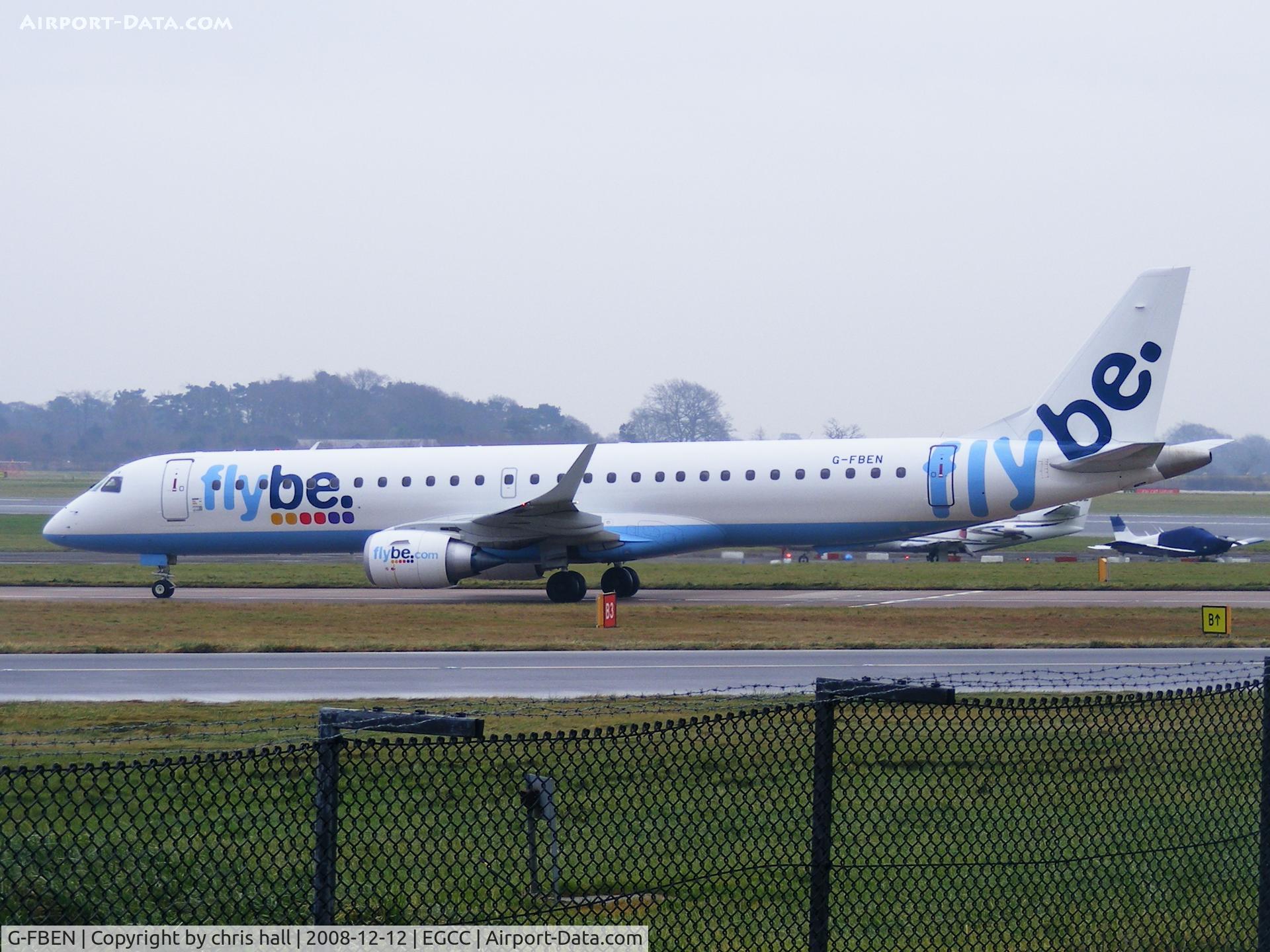 G-FBEN, 2008 Embraer 195LR (ERJ-190-200LR) C/N 19000213, flybe