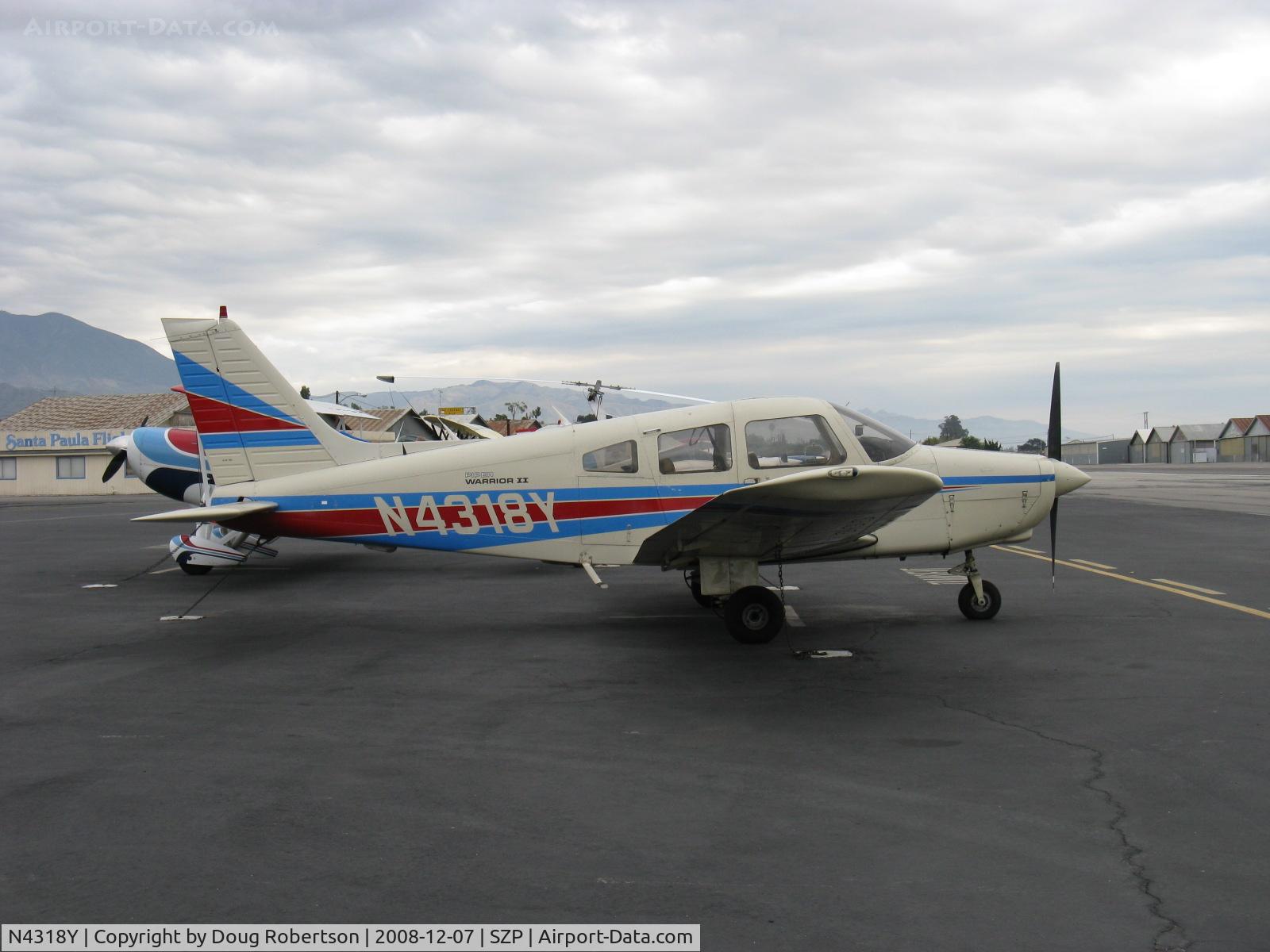 N4318Y, 1983 Piper PA-28-161 Warrior II C/N 28-8416006, 1983 Piper PA-28-161 WARRIOR II, Lycoming O-320-D3G 160 Hp