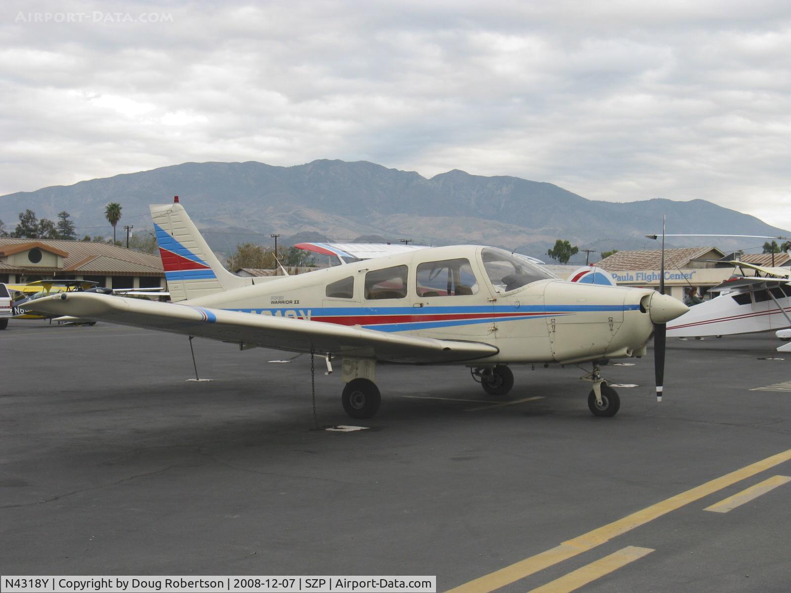 N4318Y, 1983 Piper PA-28-161 Warrior II C/N 28-8416006, 1983 Piper PA-28-161 WARRIOR II, Lycoming O-320-D3G 160 Hp