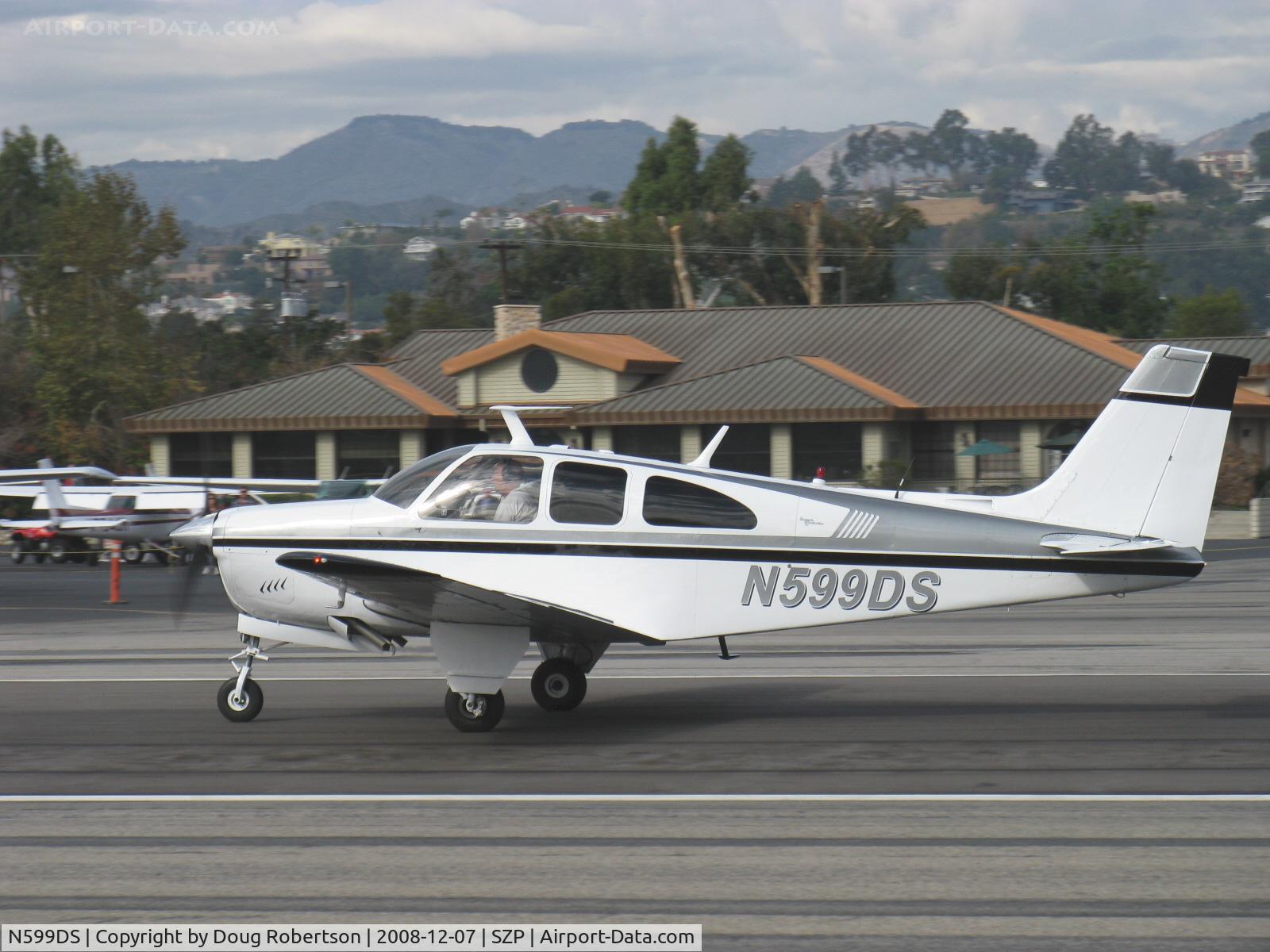 N599DS, 1967 Beech E33A Bonanza C/N CE-182, 1967 Beech E33A BONANZA, Continental IO-520-B 285 Hp, takeoff Rwy 22