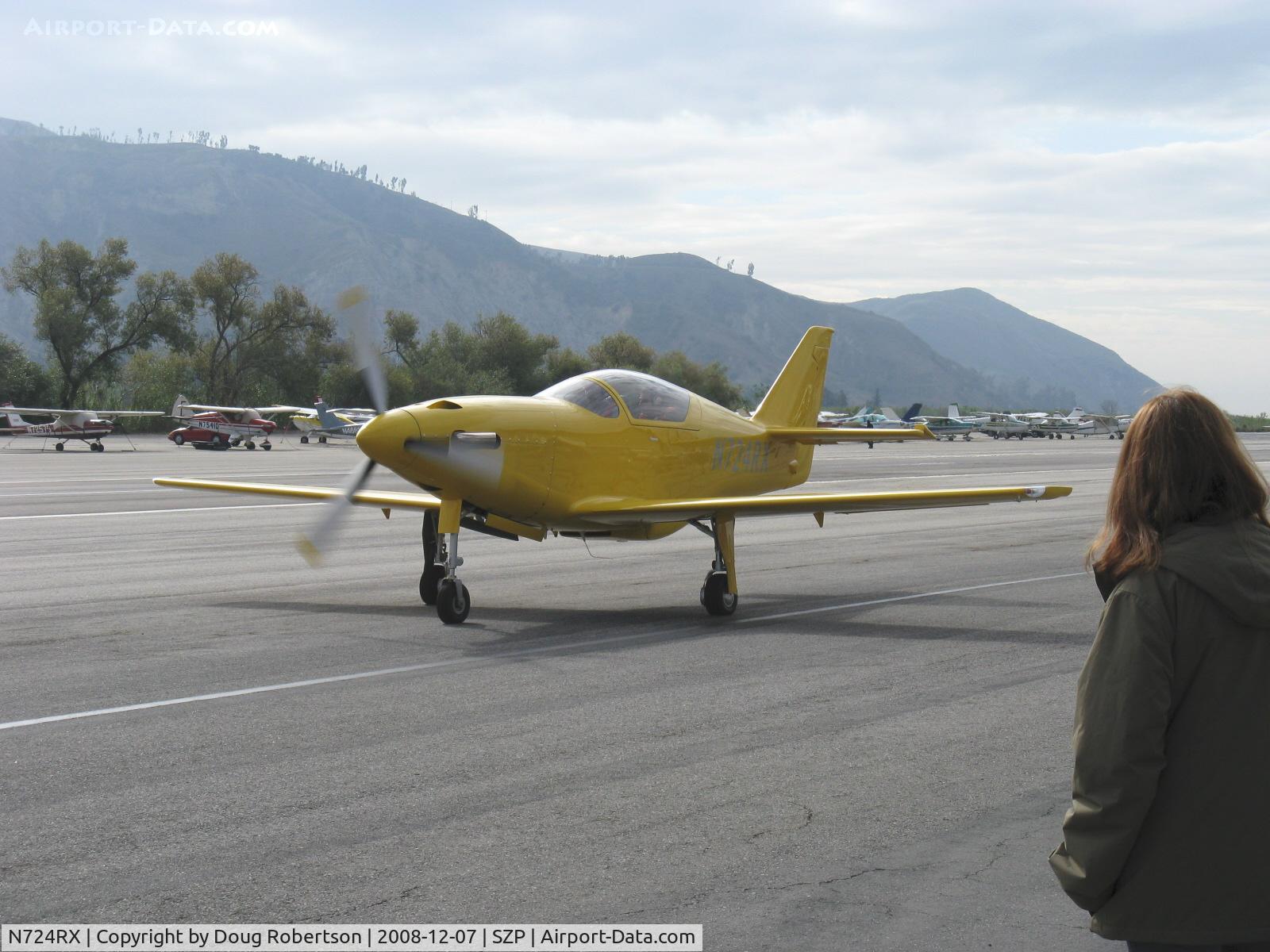 N724RX, 2006 Legend Aircraft Legend C/N 001, 2006 Snead Special TURBINE LEGEND, Walter M 601-D Turbine, 724 shp tri-blade reversible pitch prop, taxi to Rwy 22