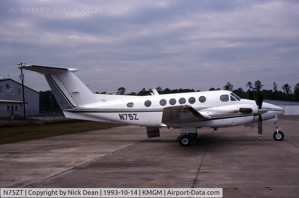 N75ZT, 1981 Beech B200 King Air C/N BB-967, KMGM (Seen here as N75Z but currently registered C-FVCC)