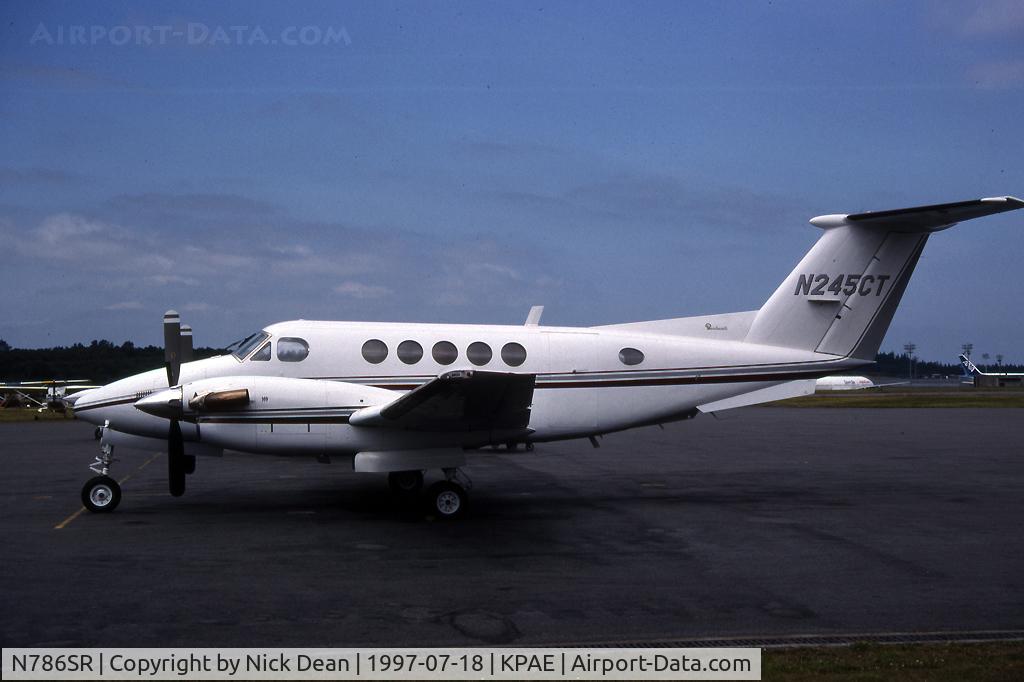 N786SR, 1982 Beech B200 King Air C/N BB-1016, KPAE (Seen as N245CT now registered as posted)