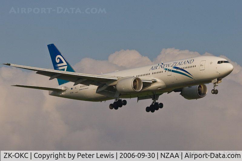 ZK-OKC, 2006 Boeing 777-219/ER C/N 34377, Air New Zealand Ltd., Auckland