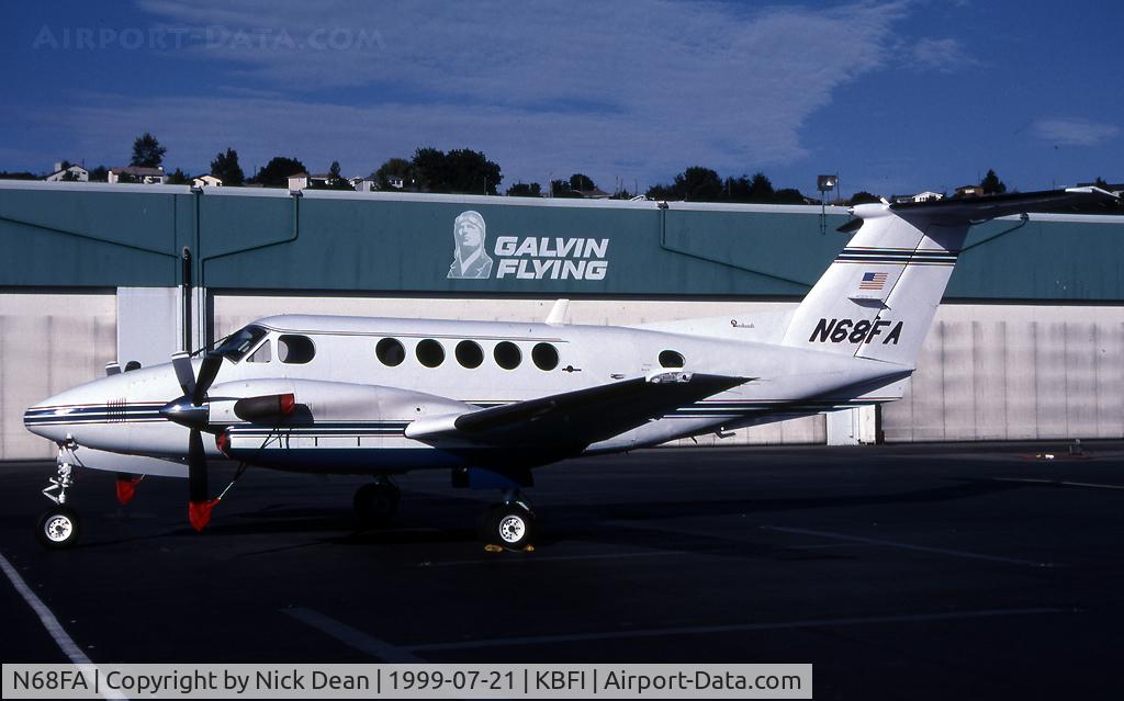 N68FA, 1982 Beech B200 King Air C/N BB-1088, KBFI