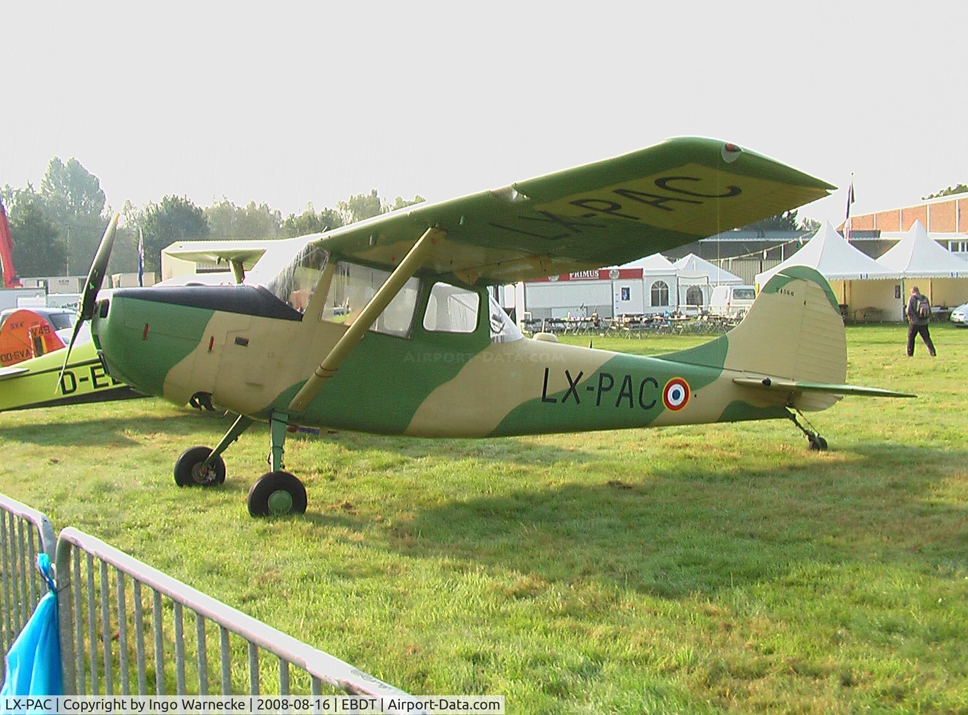 LX-PAC, Cessna O-1E Bird Dog C/N 24566, Cessna 305C (L-19/O-1 Bird Dog) at 2008 Fly-in Diest airfield