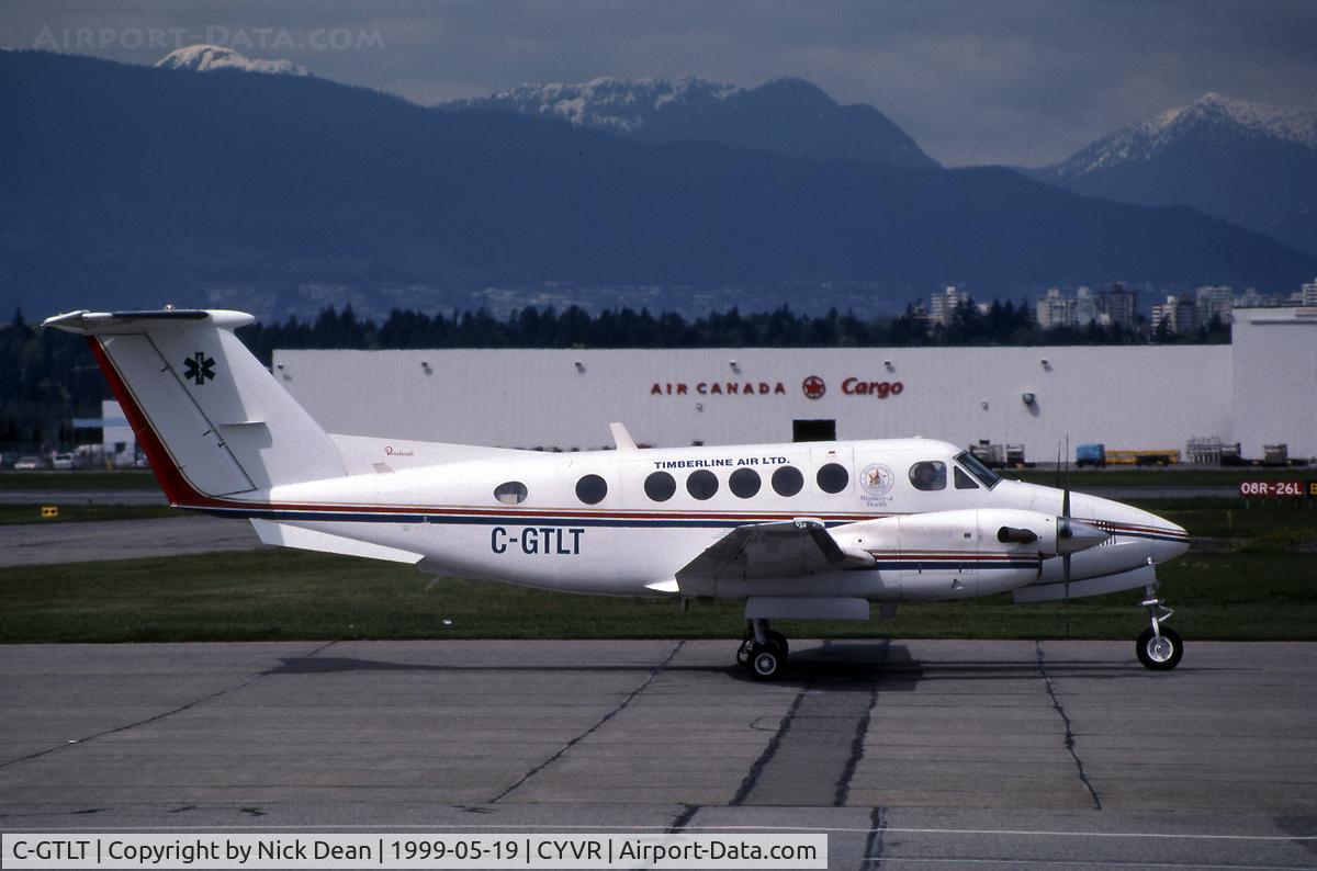 C-GTLT, 1983 Beech B200 King Air King Air C/N BB-1126, CYVR (Now registered C-FSKX formerly C-GTLT of Timberline Air and C-GWXH of Westex Airlines)