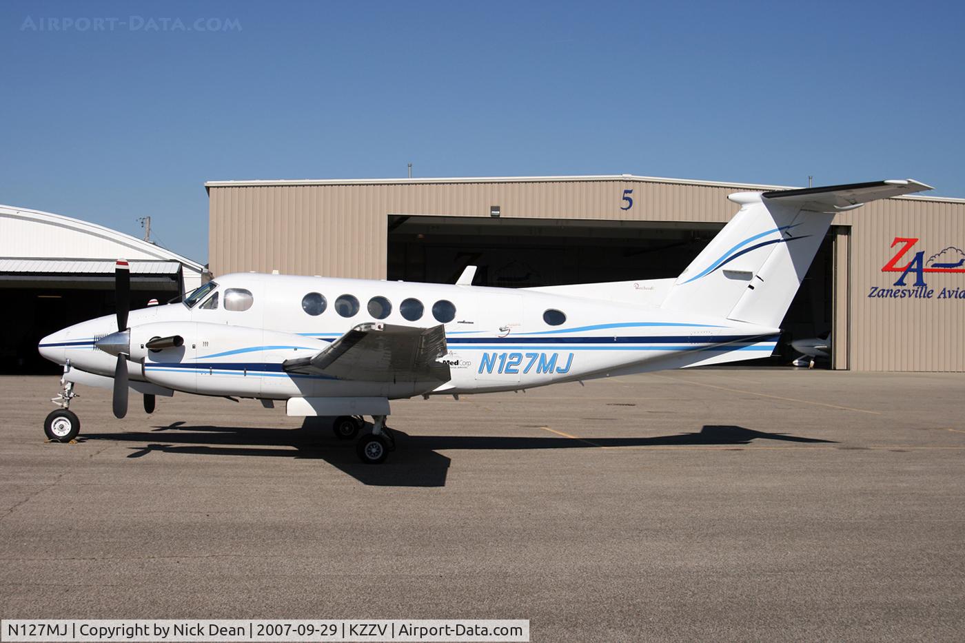 N127MJ, 1983 Beech B200 King Air C/N BB-1132, KZZV