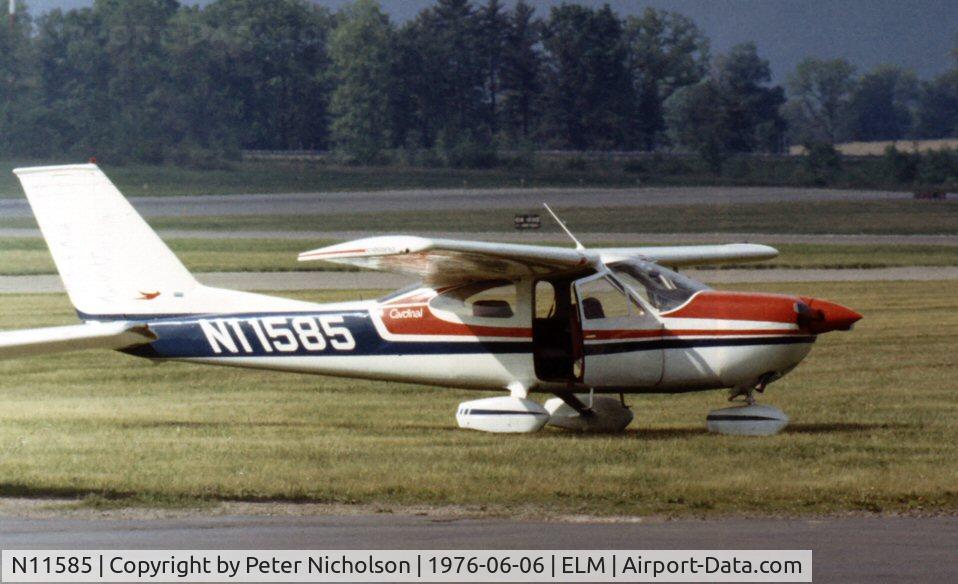 N11585, 1975 Cessna 177B Cardinal C/N 17702349, This is how this Cardinal looked in 1976 when it was seen at Chemung County Airport - now known as Elmira Corning Regional Airport.