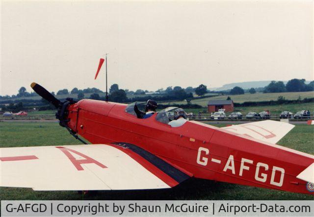 G-AFGD, 1937 British Aircraft Manufacturing Company Ltd Swallow L25C MK.2 C/N 469, Being made ready for take off from Shobdon airfield, Hereford