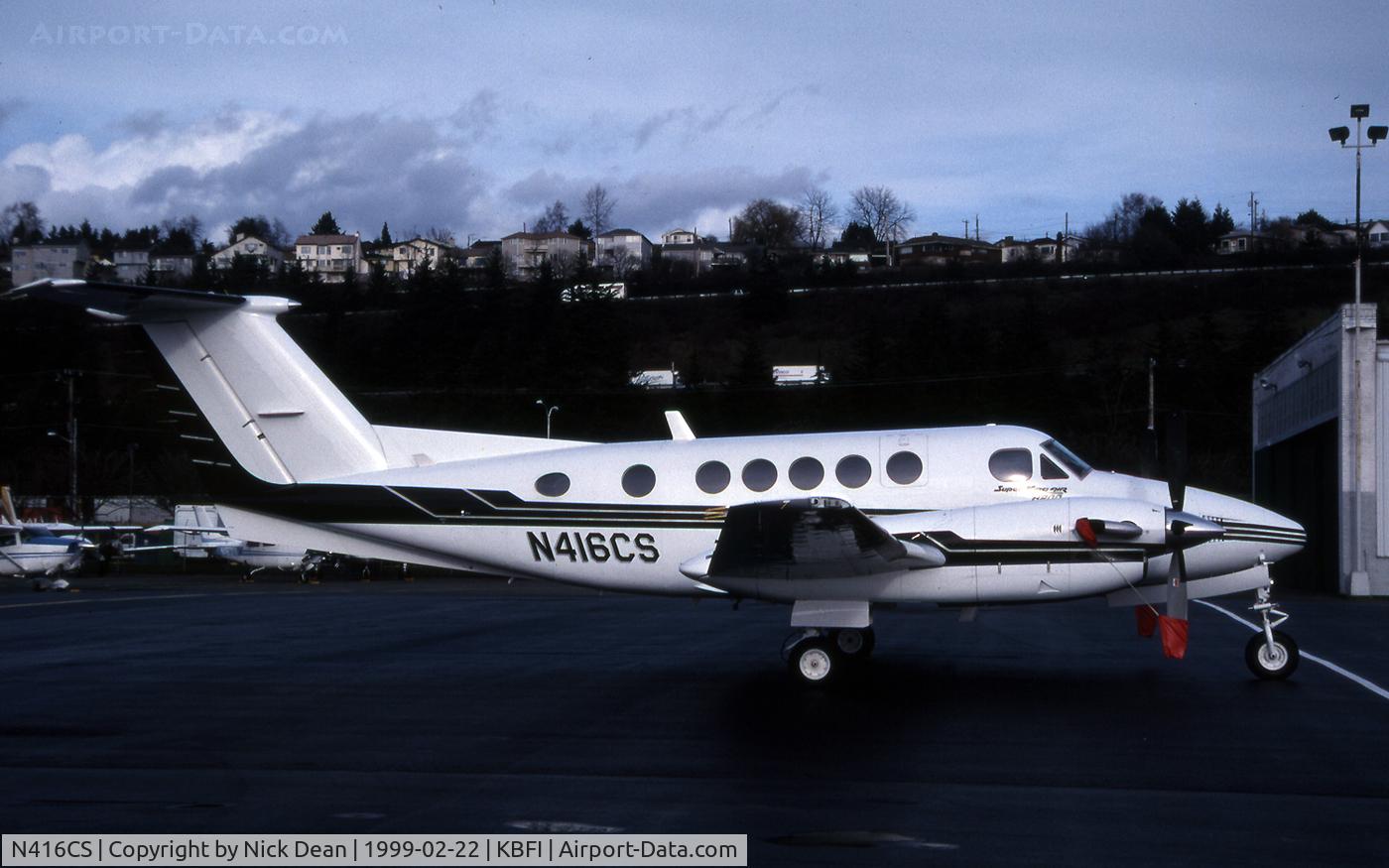 N416CS, 1984 Beech B200 King Air C/N BB-1182, KBFI (Currently registered N241PH)