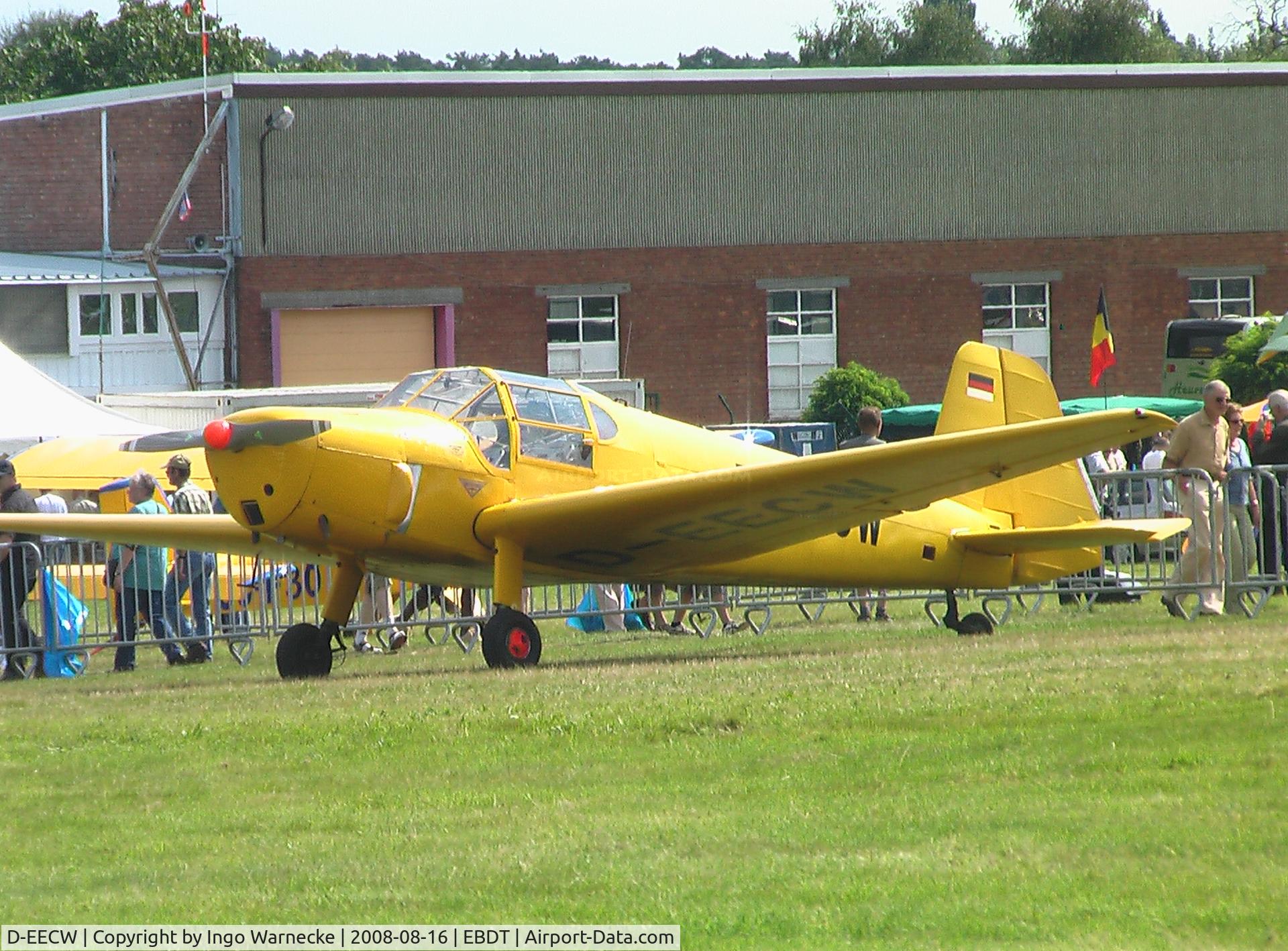 D-EECW, 1966 Heliopolis Gomhouria Mk.6 (Bu-181) C/N 183, Heliopolis Gomhouria Mk6 (reengined post war Bücker Bü 181 Bestmann) at 2008 Fly-in Diest airfield