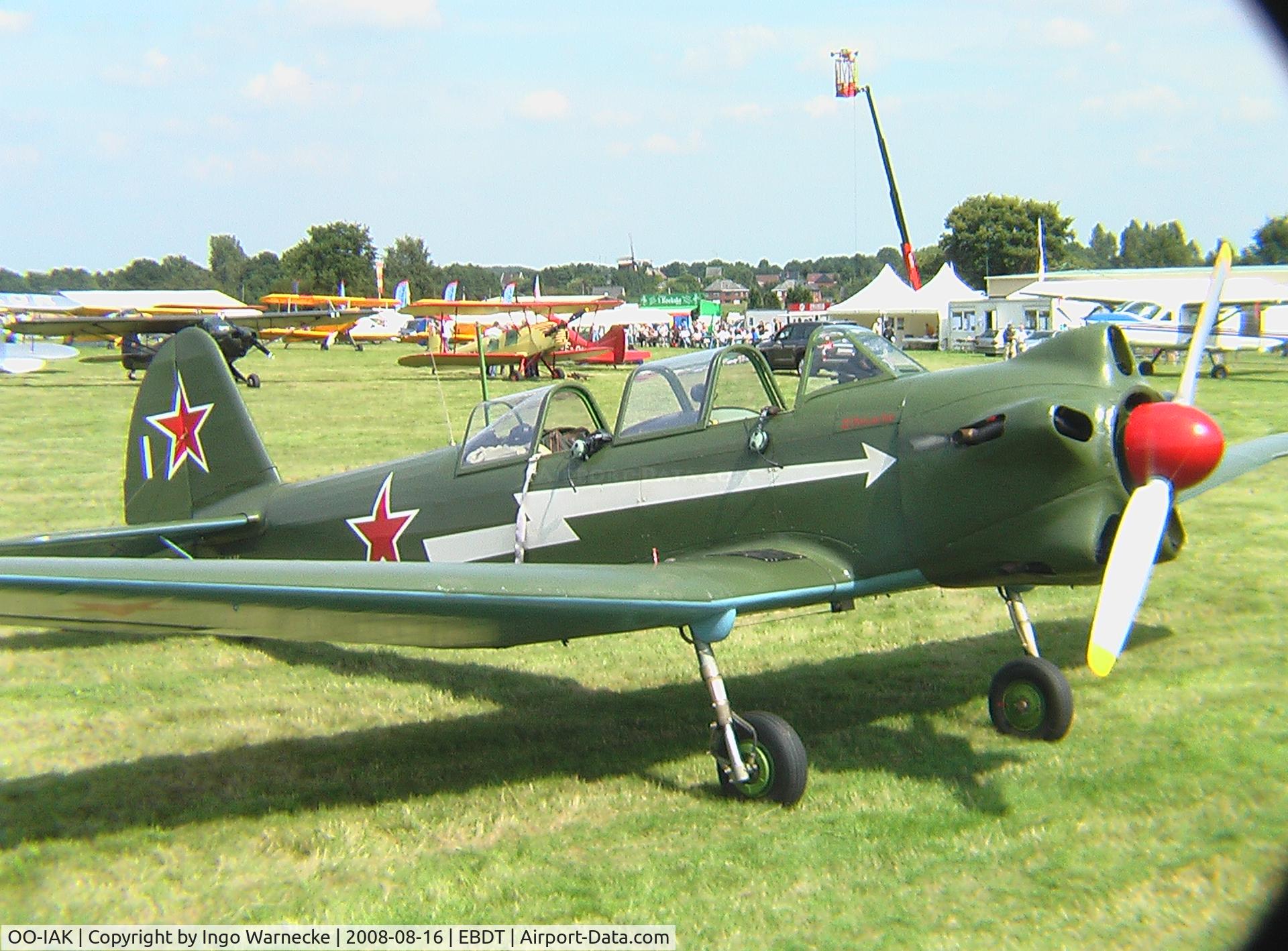OO-IAK, 1956 Yakovlev Yak-18 C/N 1332019, Nanchang CJ-5/Yakovlev Yak-18 MAX at 2008 Fly-in Diest airfield