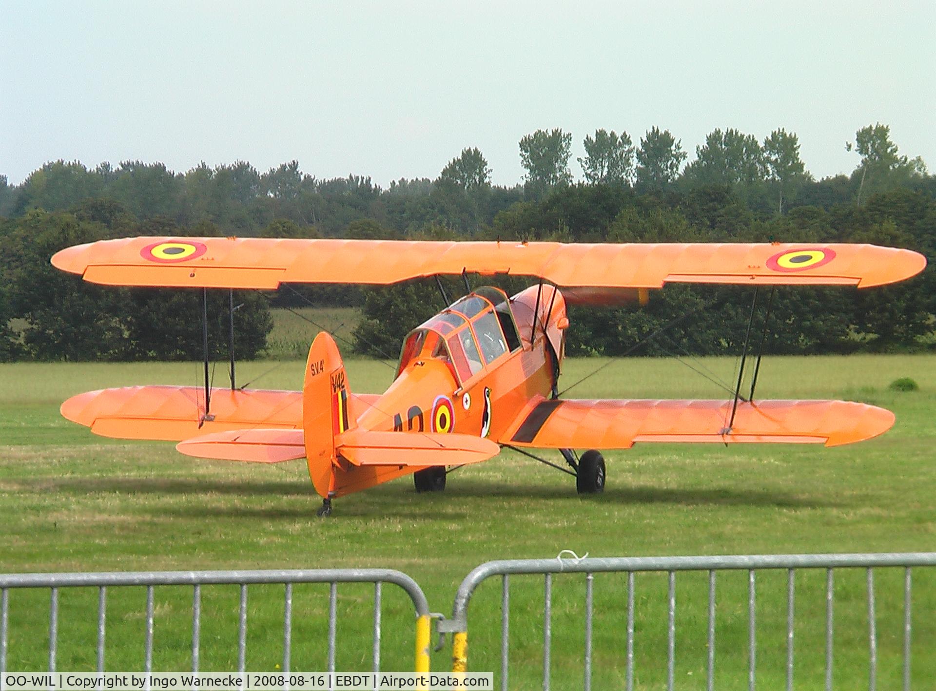 OO-WIL, Stampe-Vertongen SV-4B C/N 1184, Stampe-Vertongen SV-4B at 2008 Fly-in Diest airfield
