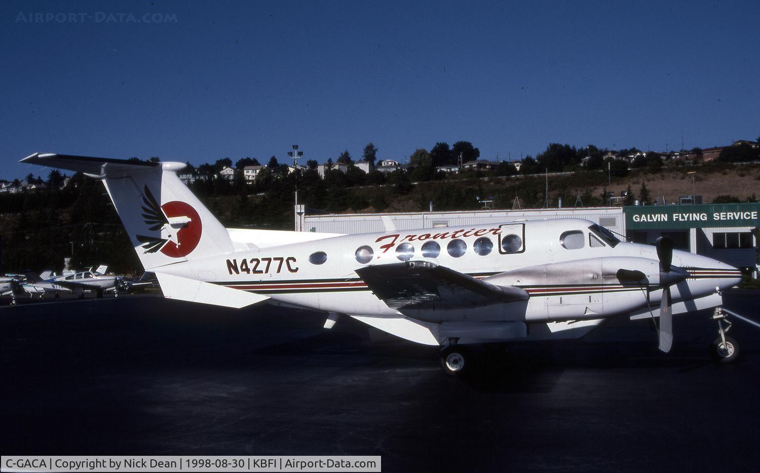 C-GACA, 1988 Beech B200 King Air C/N BB-1309, KBFI (Seen as N4277C prior to becoming C-GACA)