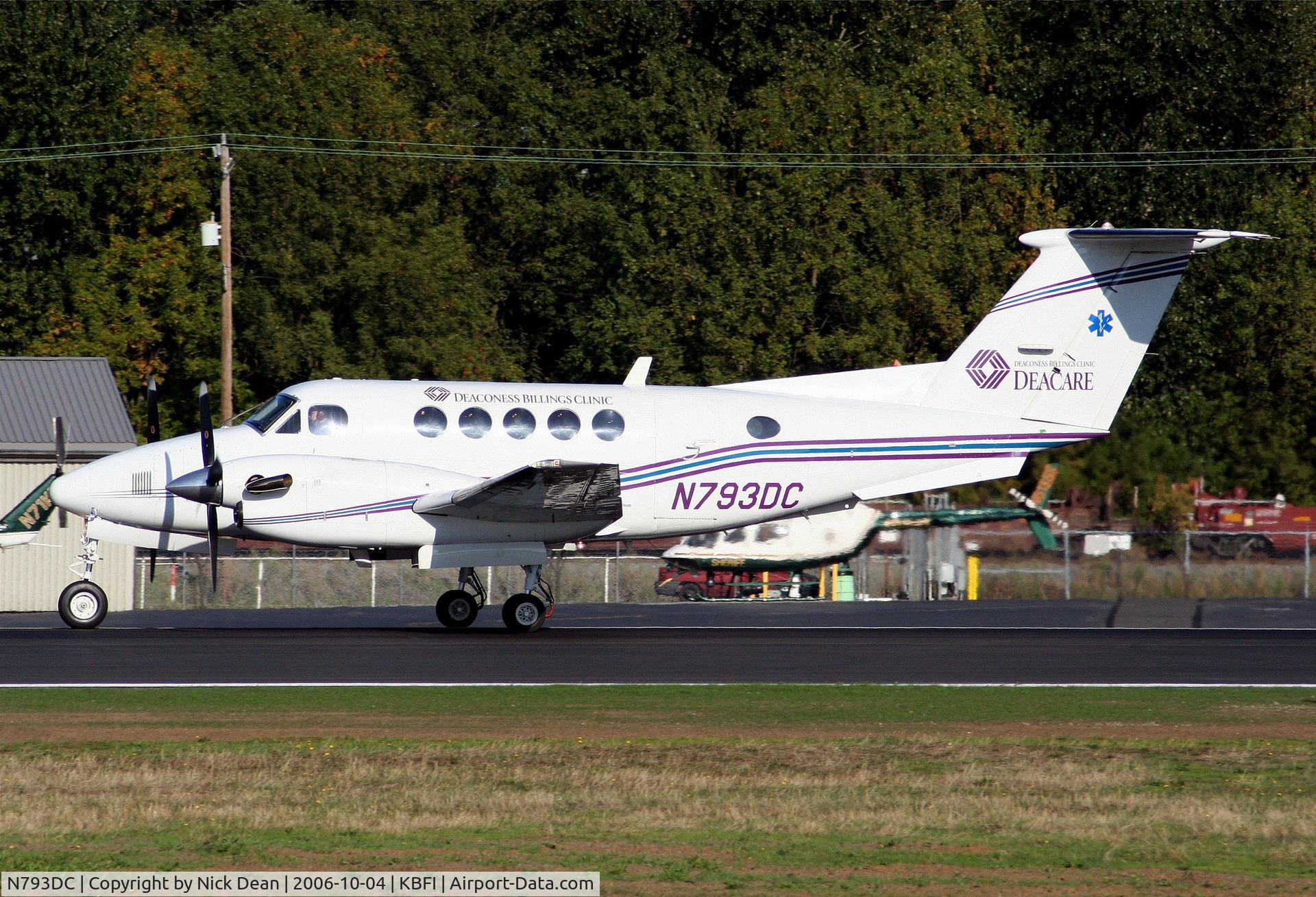 N793DC, 1991 Beech B200 King Air C/N BB-1404, KBFI