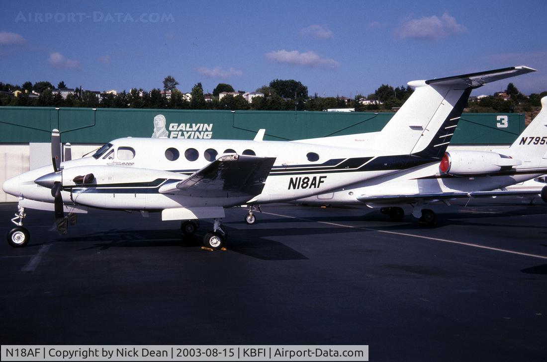 N18AF, 1994 Beech B200 King Air C/N BB-1497, KBFI