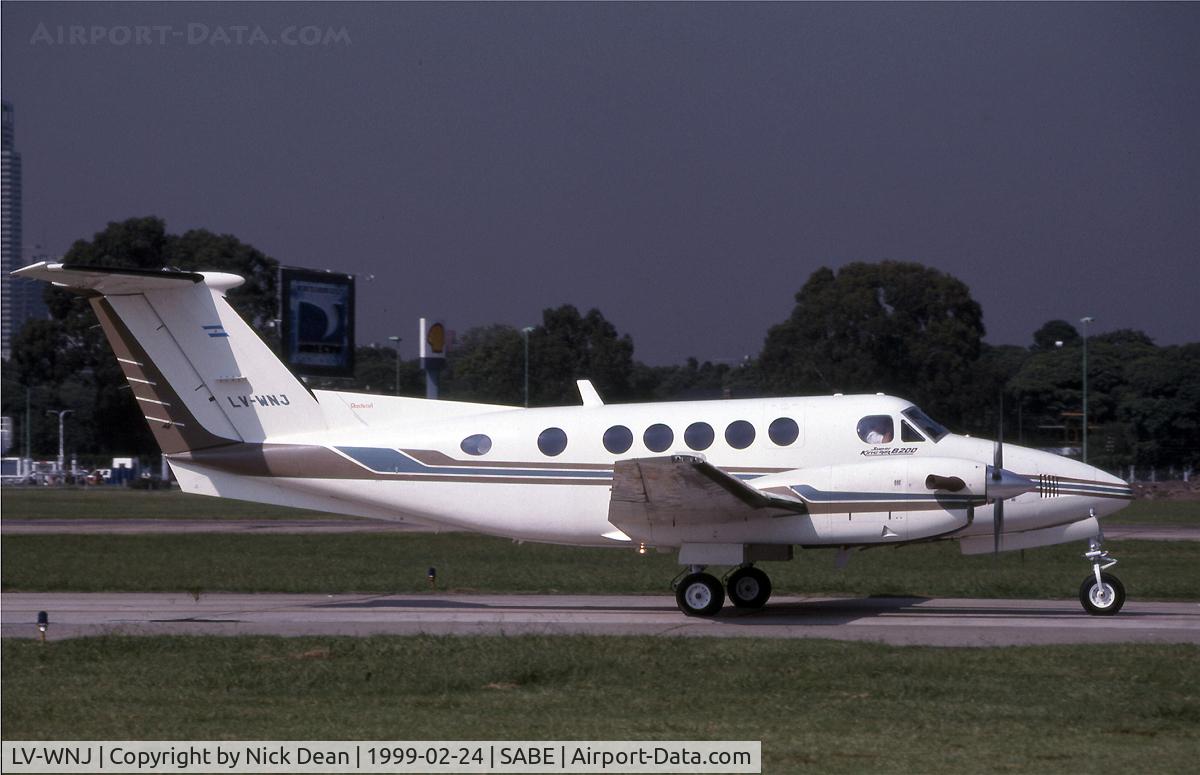 LV-WNJ, 1995 Beech B200 King Air King Air C/N BB-1507, SABE (Currently registered N454TM)